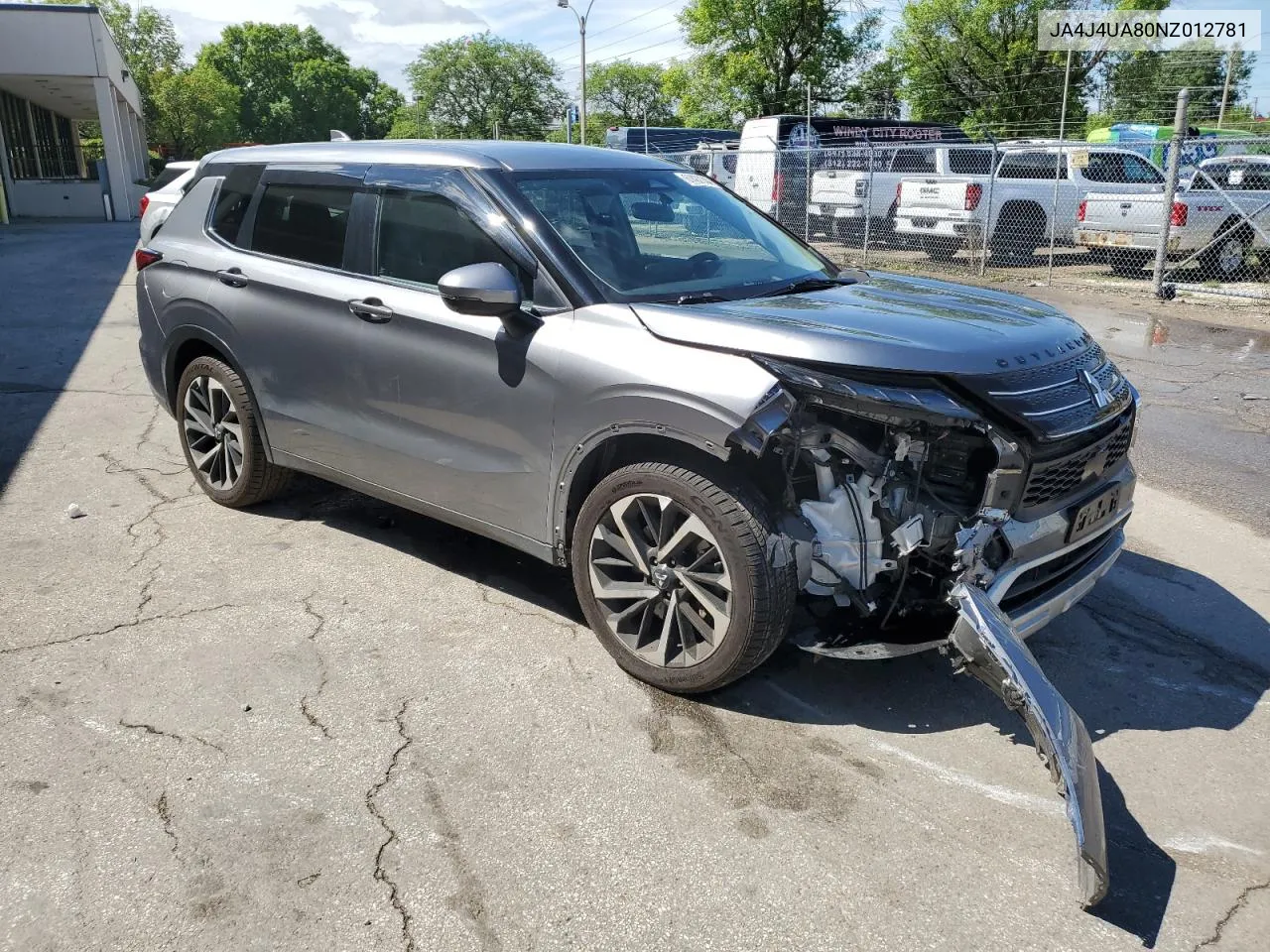 2022 Mitsubishi Outlander Se VIN: JA4J4UA80NZ012781 Lot: 61407344