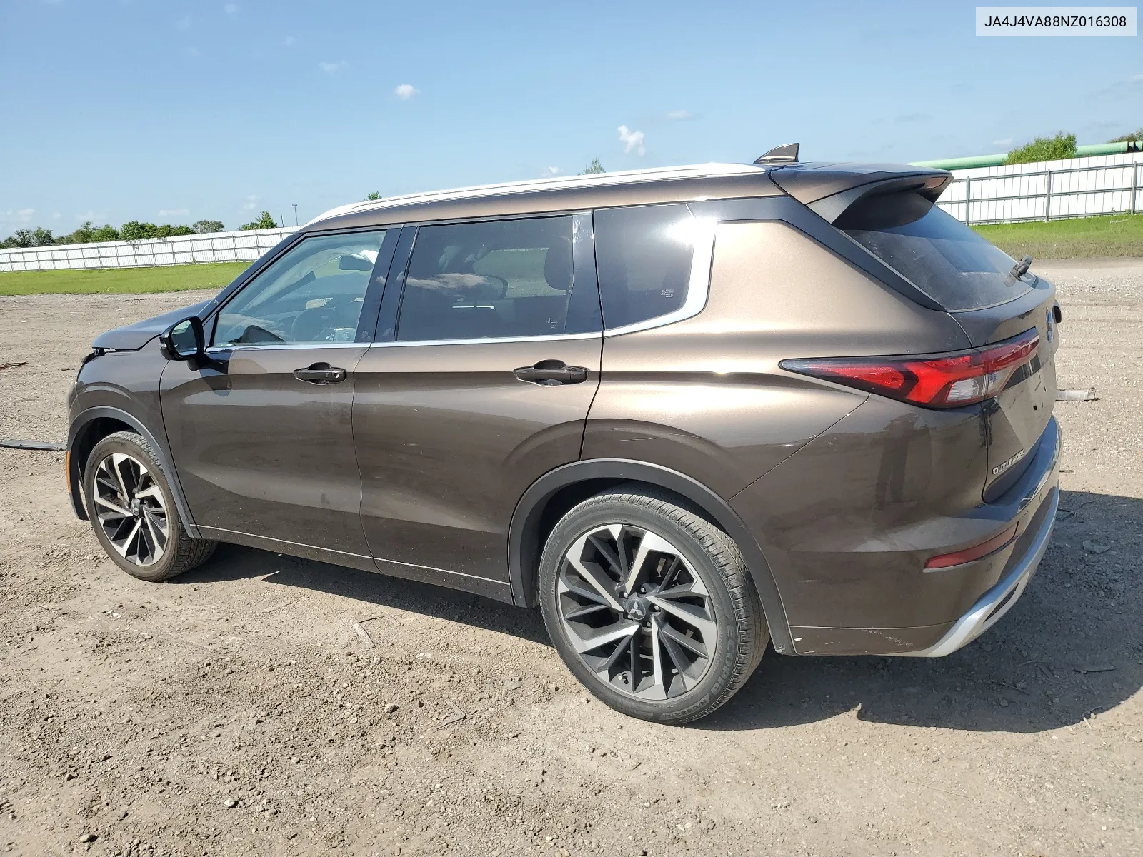 2022 Mitsubishi Outlander Sel VIN: JA4J4VA88NZ016308 Lot: 63319504