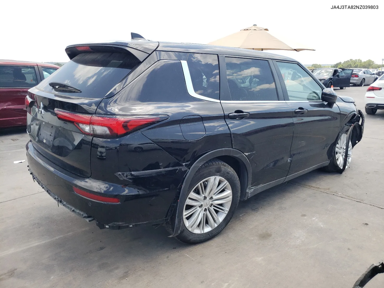 2022 Mitsubishi Outlander Es VIN: JA4J3TA82NZ039803 Lot: 67136694