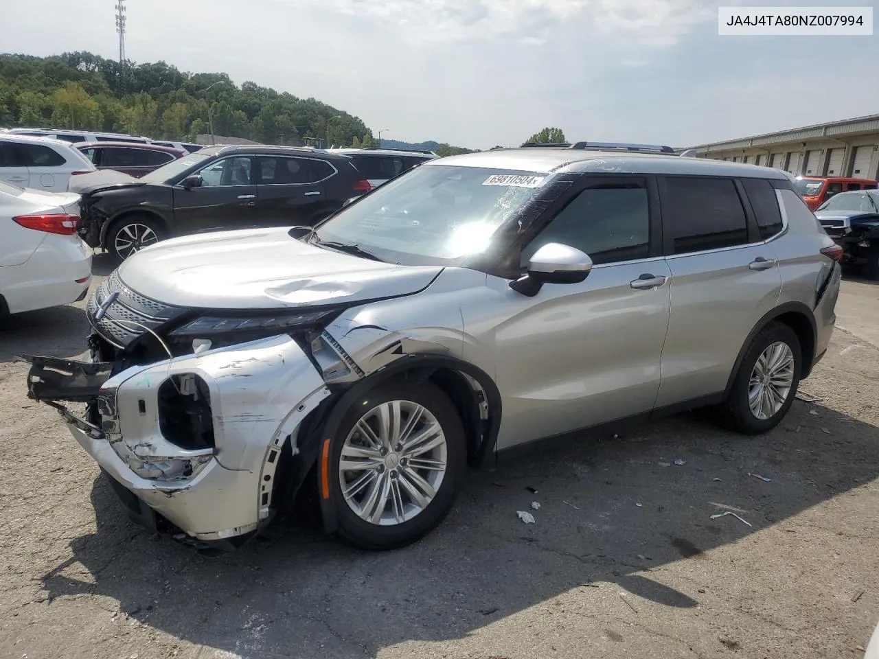 2022 Mitsubishi Outlander Es VIN: JA4J4TA80NZ007994 Lot: 69810504