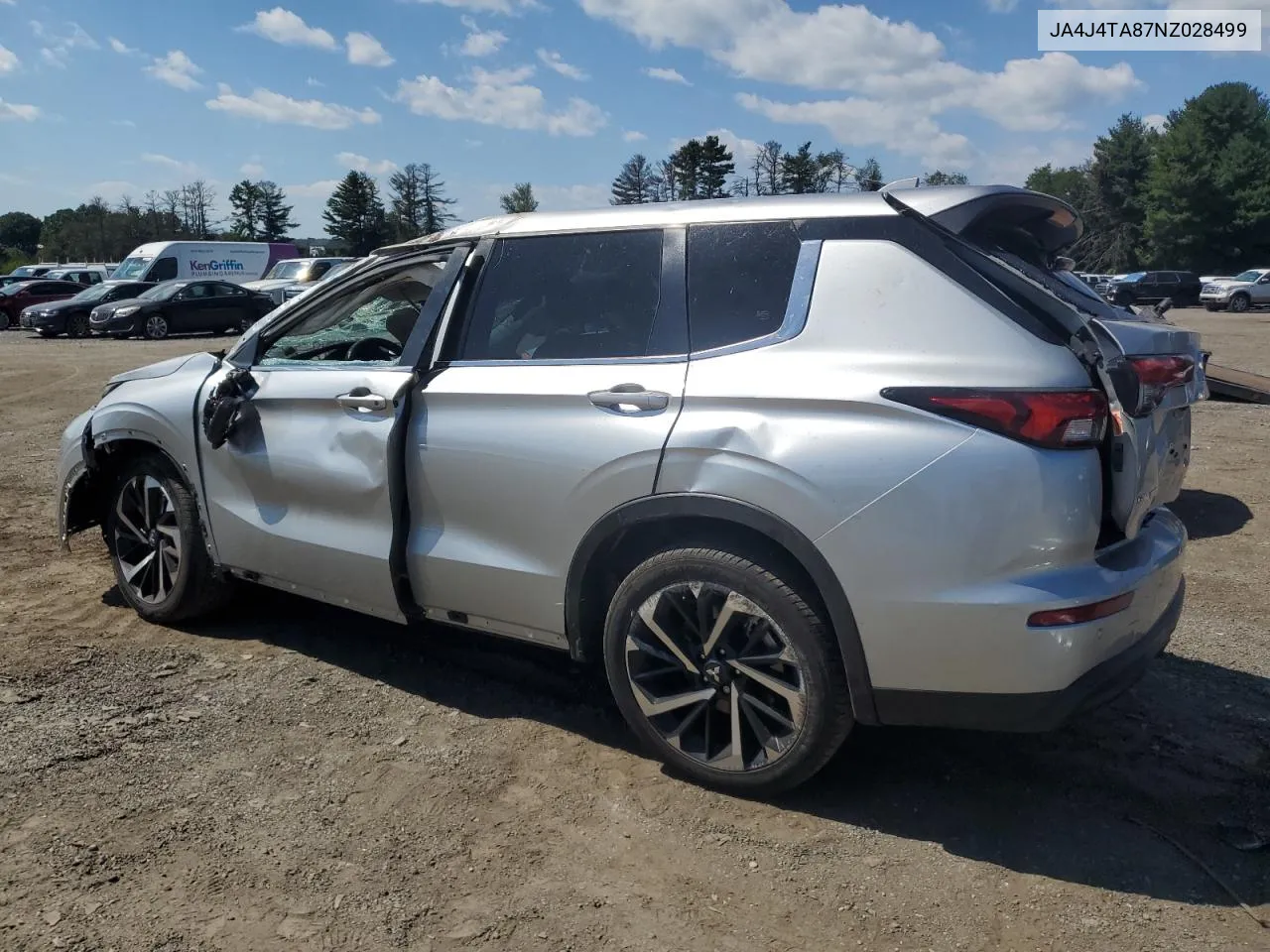 2022 Mitsubishi Outlander Es VIN: JA4J4TA87NZ028499 Lot: 70987634