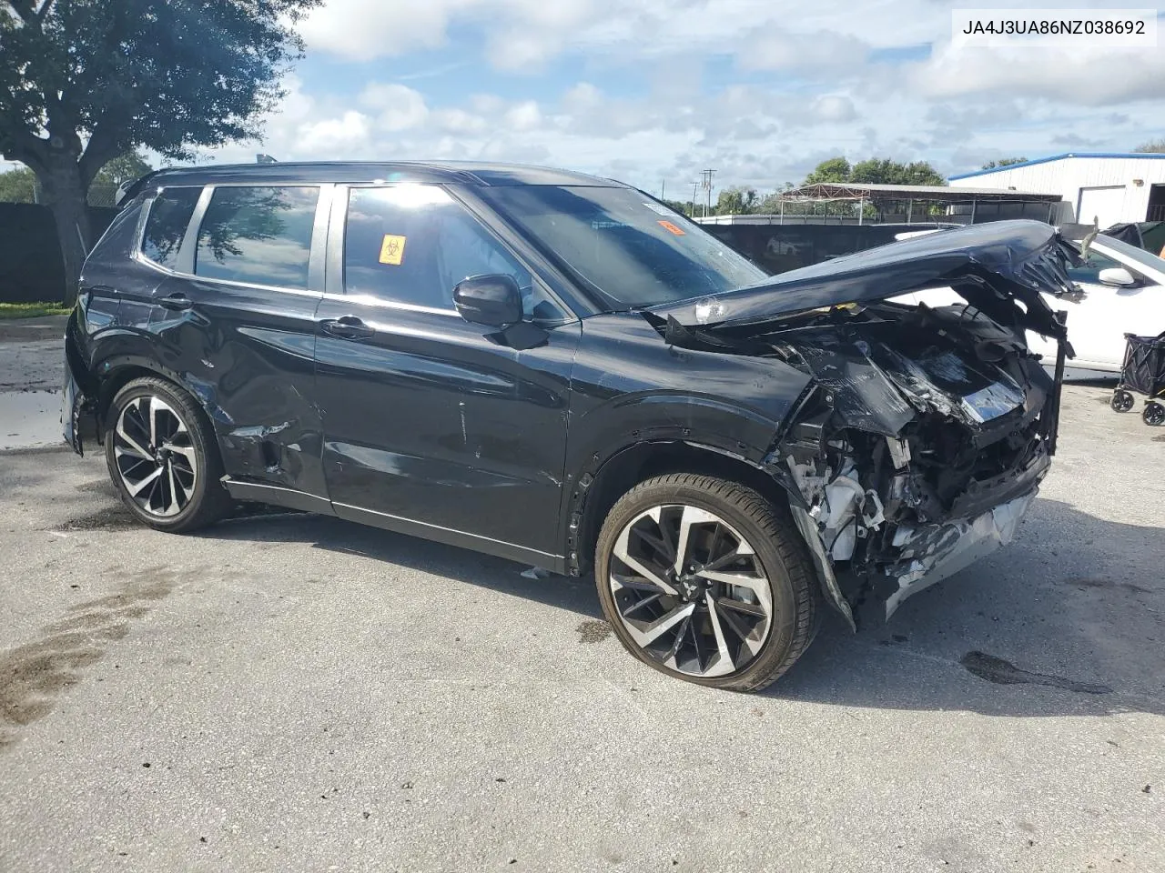 2022 Mitsubishi Outlander Se VIN: JA4J3UA86NZ038692 Lot: 71126984