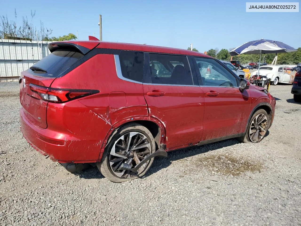 2022 Mitsubishi Outlander Se VIN: JA4J4UA80NZ025272 Lot: 71471944