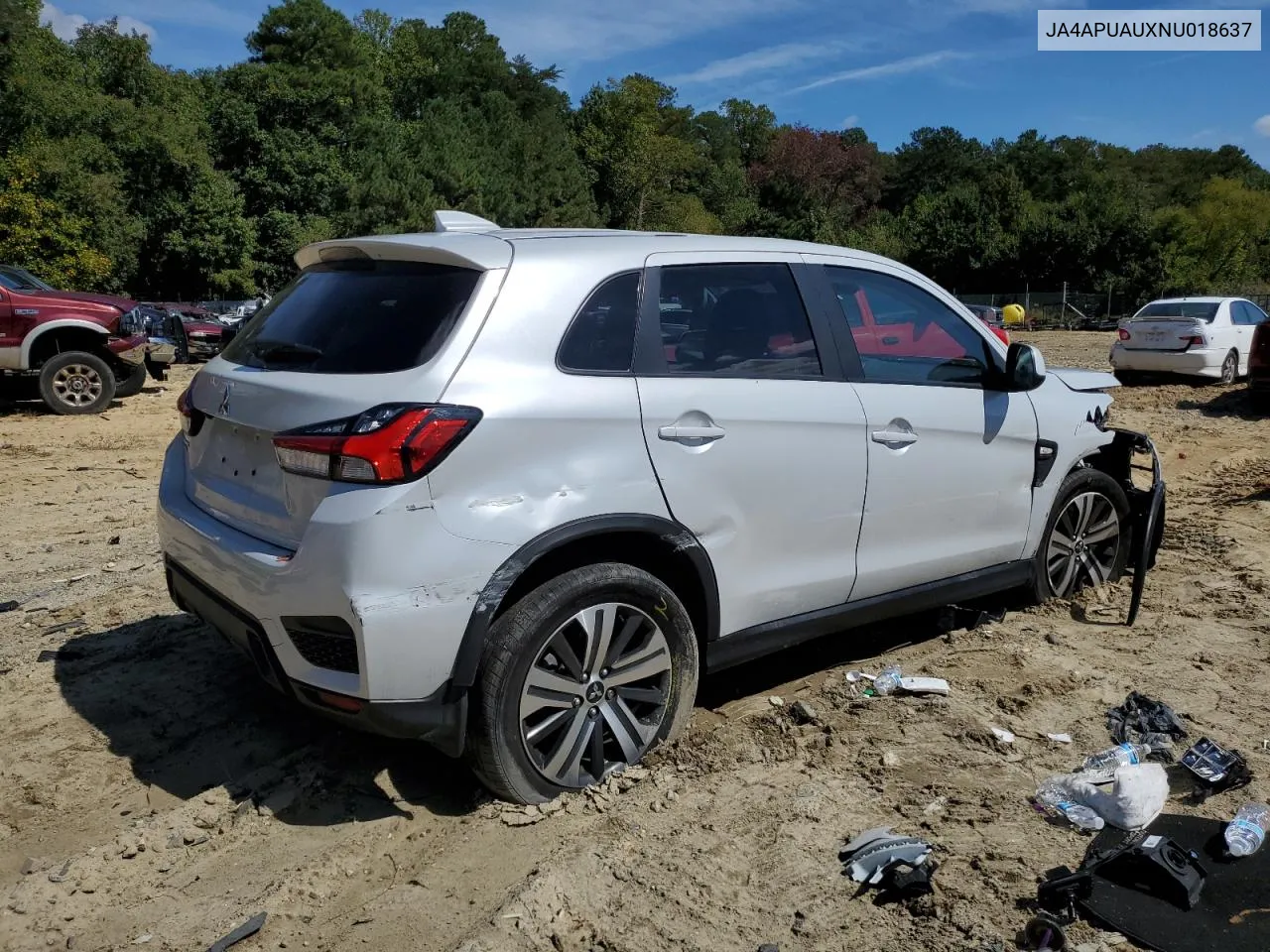 JA4APUAUXNU018637 2022 Mitsubishi Outlander Sport Es