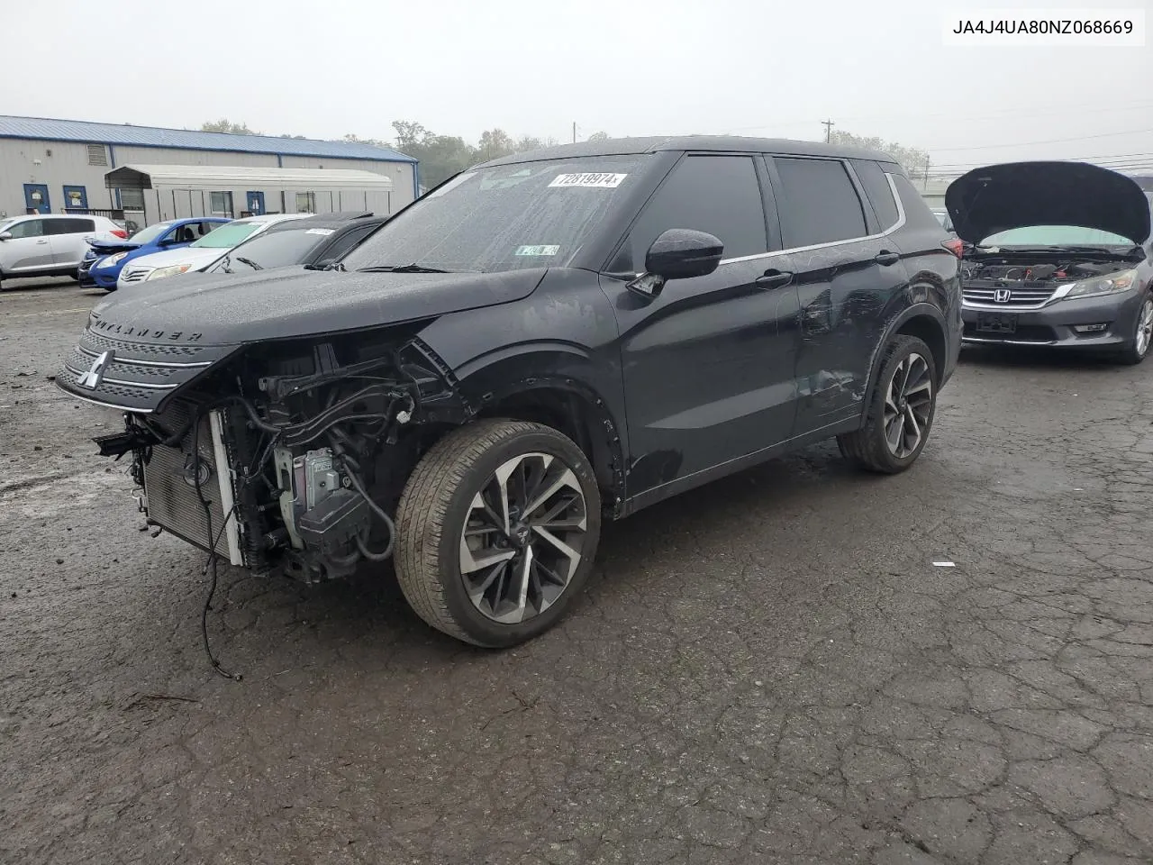 2022 Mitsubishi Outlander Se VIN: JA4J4UA80NZ068669 Lot: 72819974