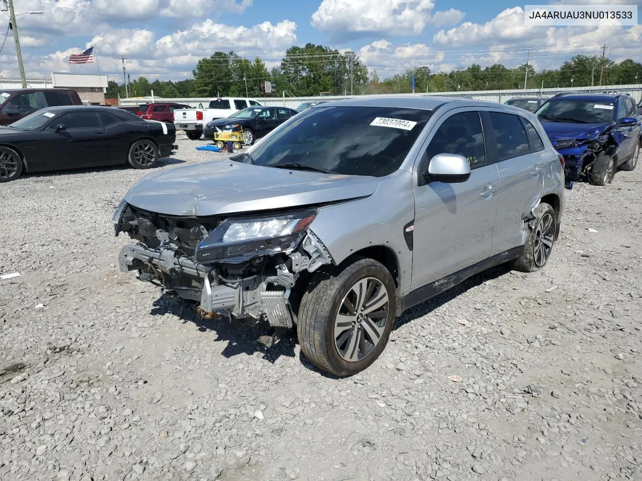 2022 Mitsubishi Outlander Sport Es VIN: JA4ARUAU3NU013533 Lot: 73037004