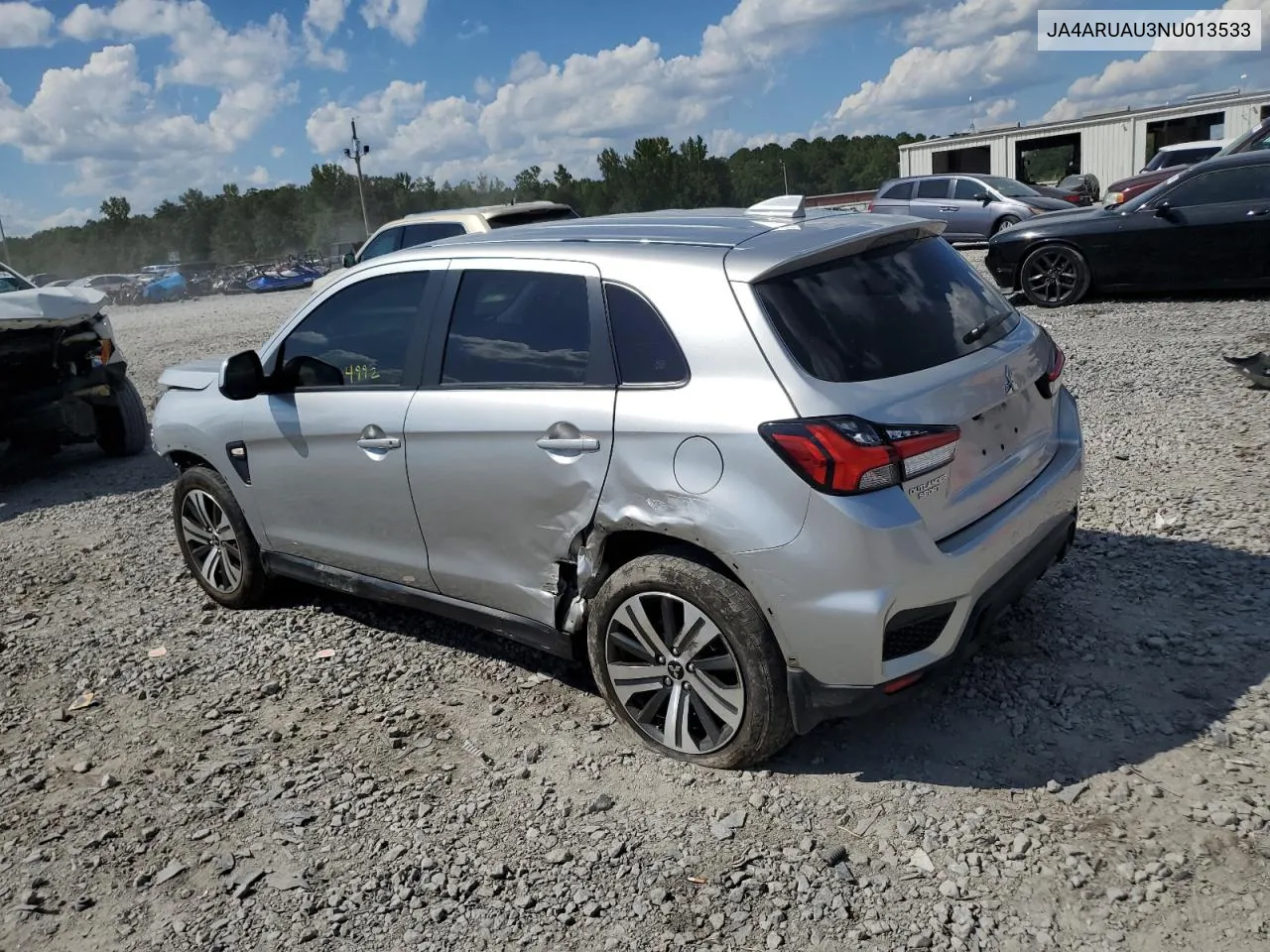 2022 Mitsubishi Outlander Sport Es VIN: JA4ARUAU3NU013533 Lot: 73037004