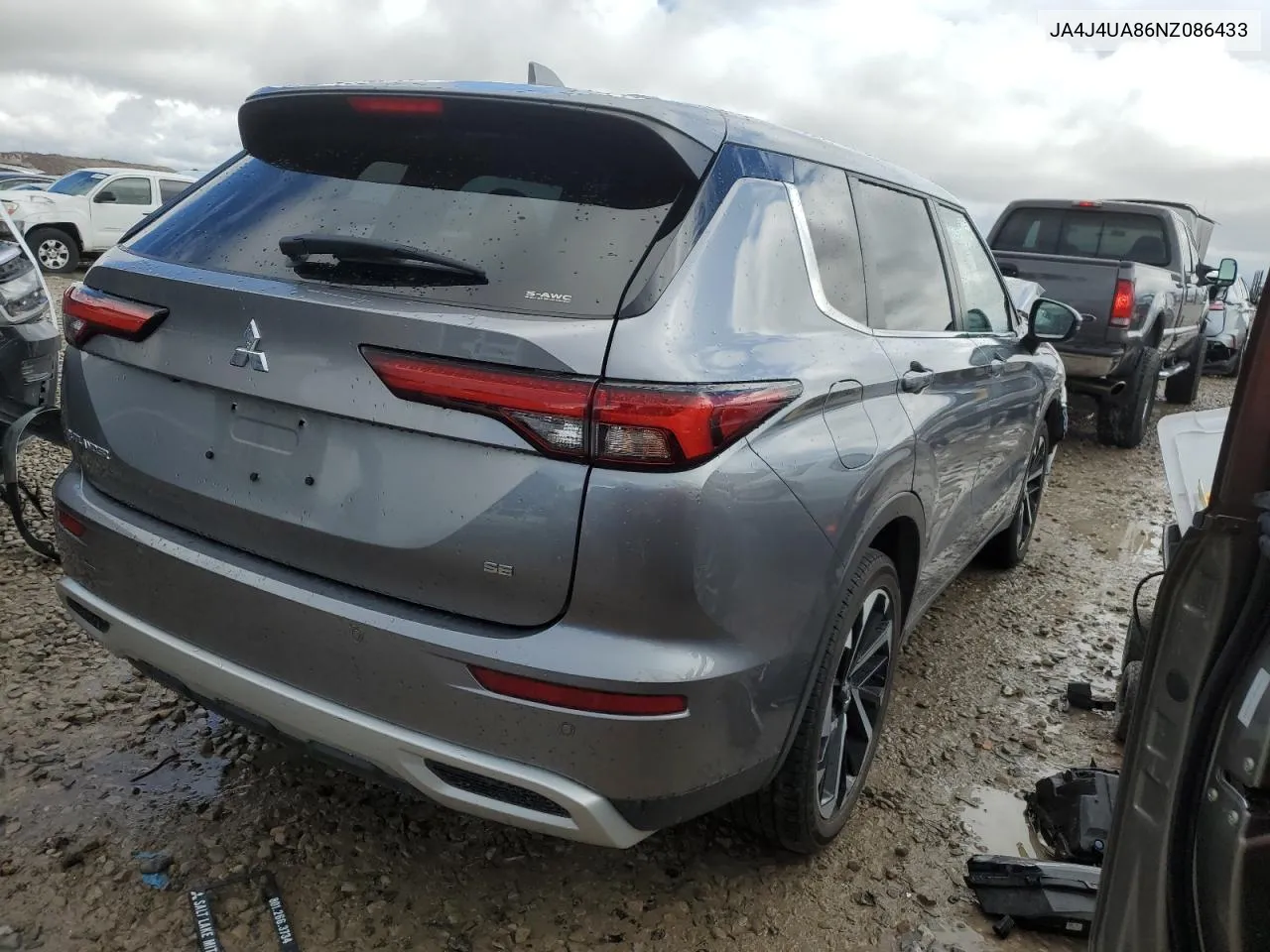 2022 Mitsubishi Outlander Se VIN: JA4J4UA86NZ086433 Lot: 74345424