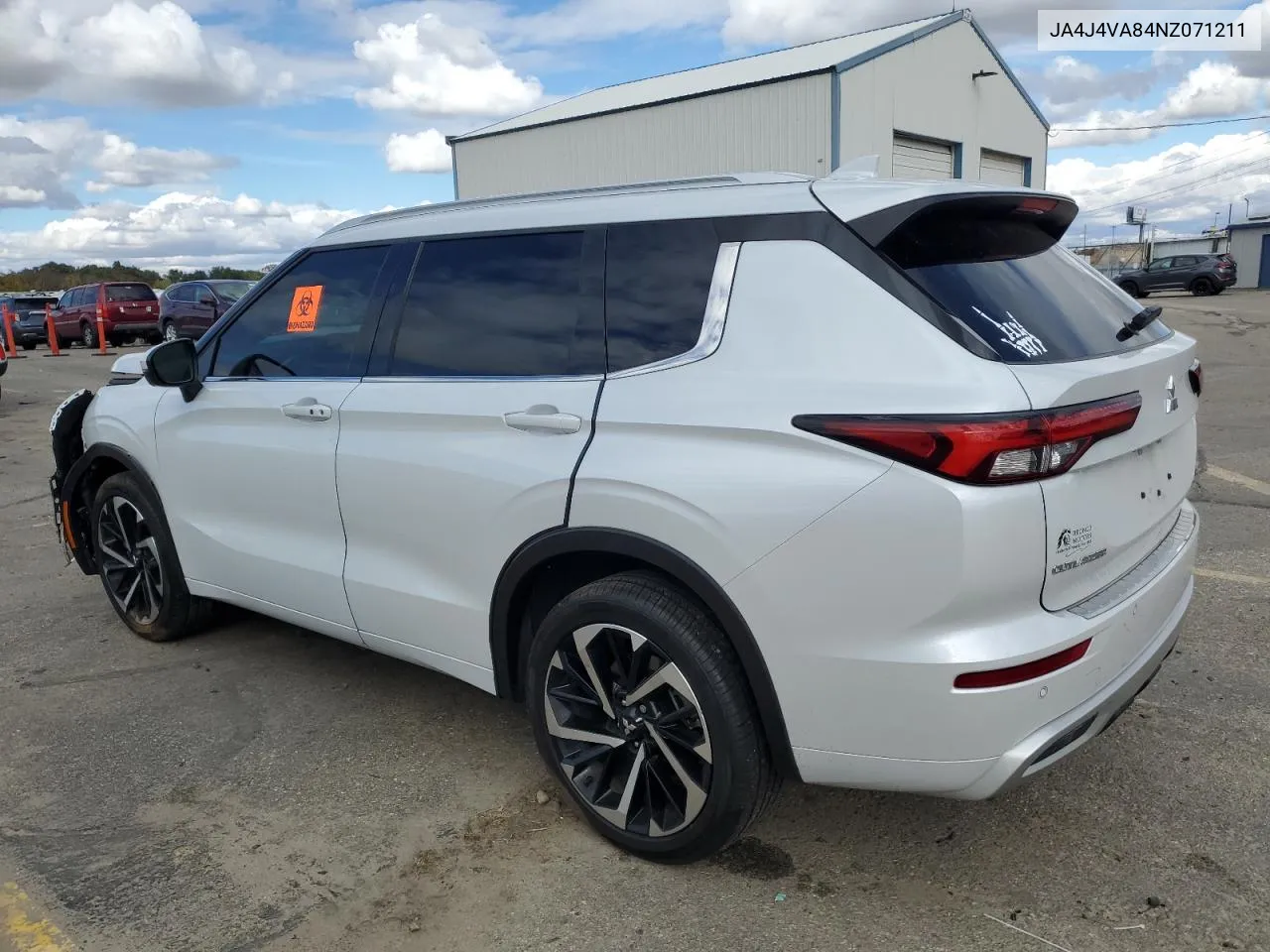 2022 Mitsubishi Outlander Sel VIN: JA4J4VA84NZ071211 Lot: 74584524