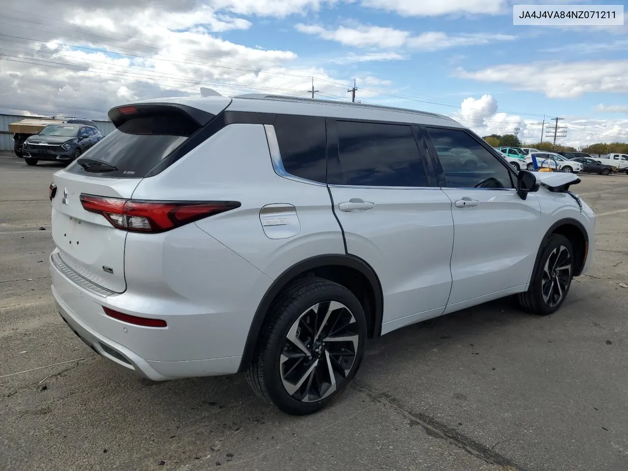 2022 Mitsubishi Outlander Sel VIN: JA4J4VA84NZ071211 Lot: 74584524