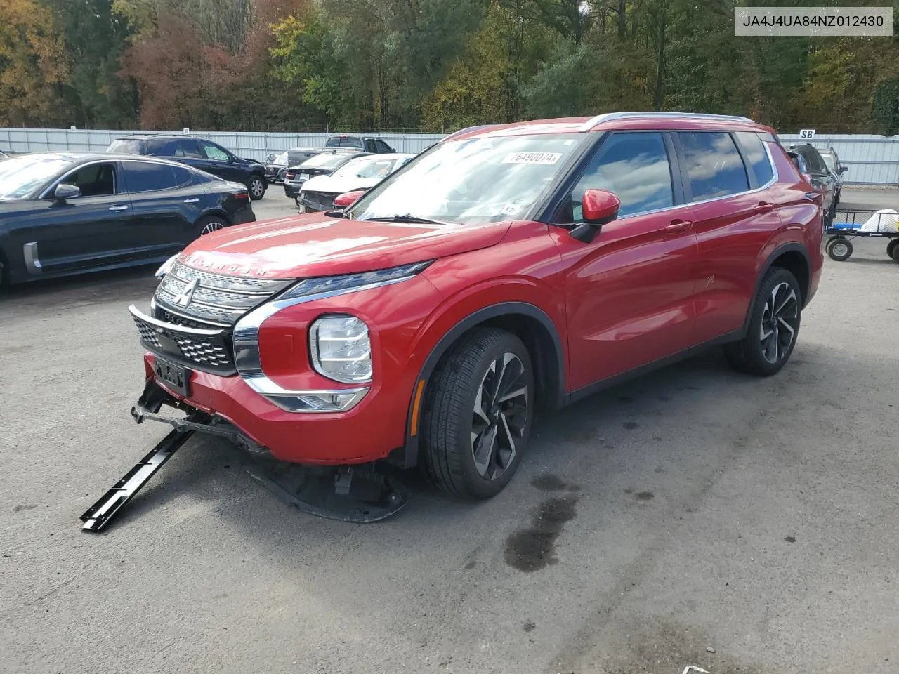 2022 Mitsubishi Outlander Se VIN: JA4J4UA84NZ012430 Lot: 76490074