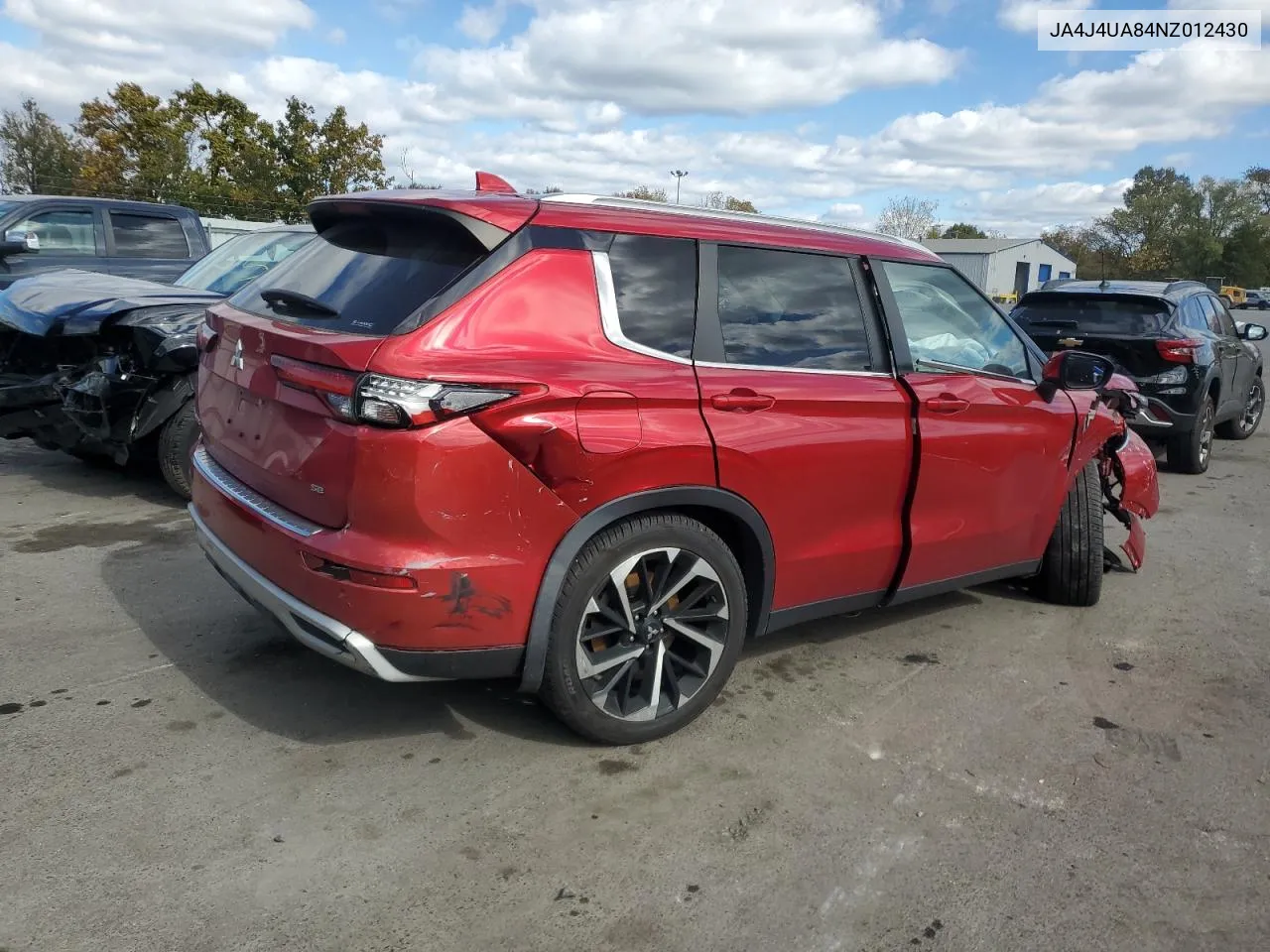 2022 Mitsubishi Outlander Se VIN: JA4J4UA84NZ012430 Lot: 76490074