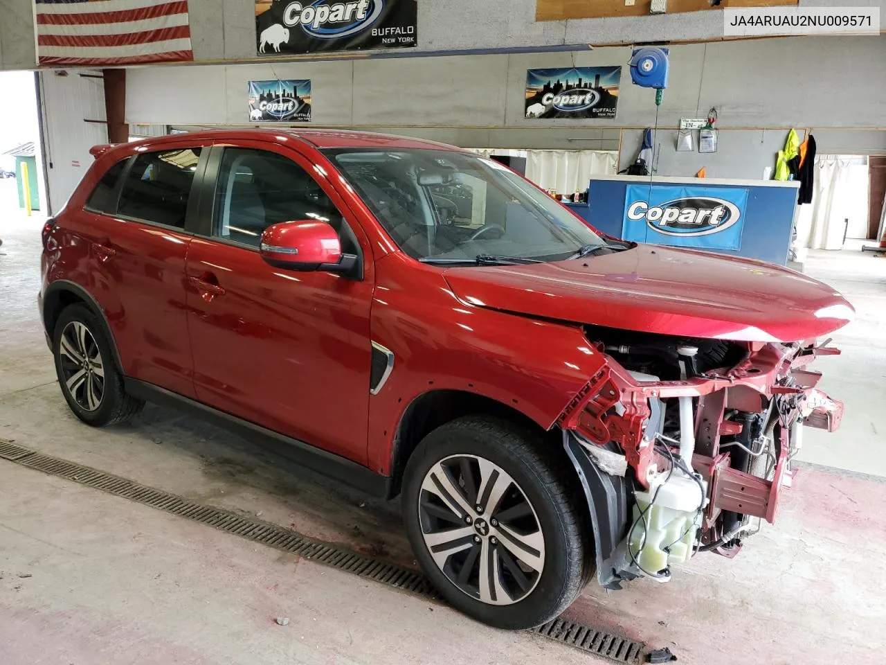 2022 Mitsubishi Outlander Sport Es VIN: JA4ARUAU2NU009571 Lot: 76816374