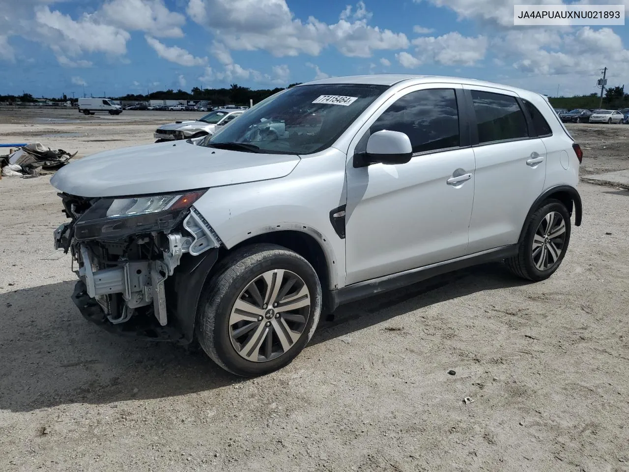 2022 Mitsubishi Outlander Sport Es VIN: JA4APUAUXNU021893 Lot: 77415464