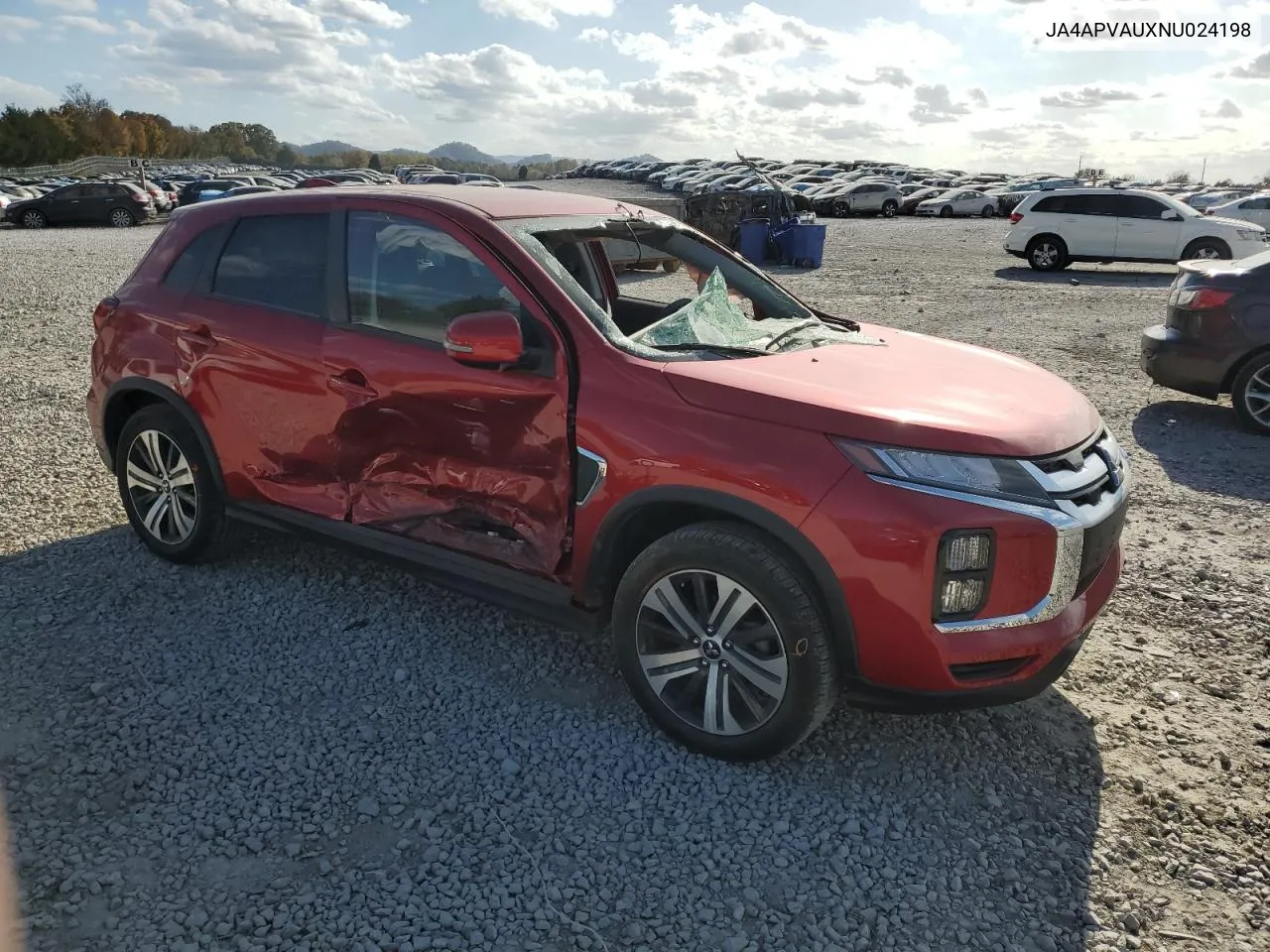 2022 Mitsubishi Outlander Sport Se VIN: JA4APVAUXNU024198 Lot: 77750314