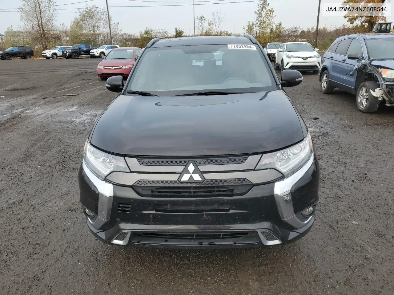 2022 Mitsubishi Outlander Sel VIN: JA4J2VA74NZ608544 Lot: 77882464