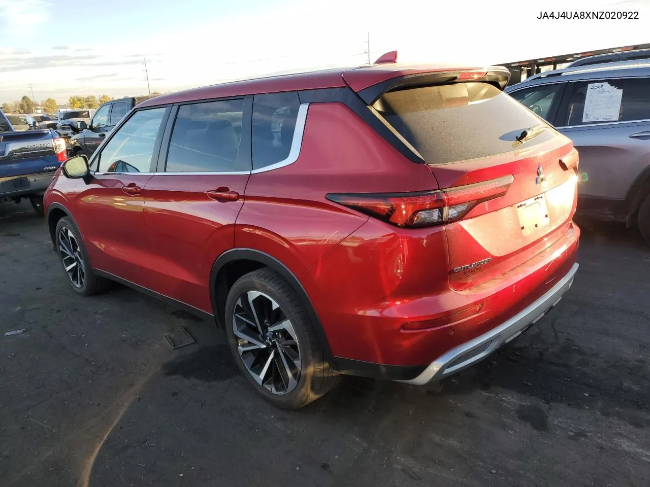 2022 Mitsubishi Outlander Se VIN: JA4J4UA8XNZ020922 Lot: 78222744