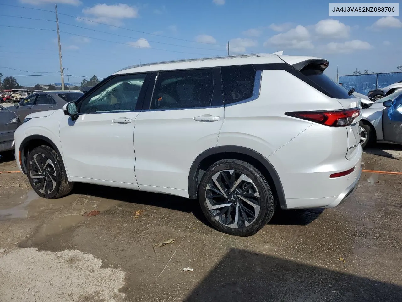 2022 Mitsubishi Outlander Sel VIN: JA4J3VA82NZ088706 Lot: 78485444