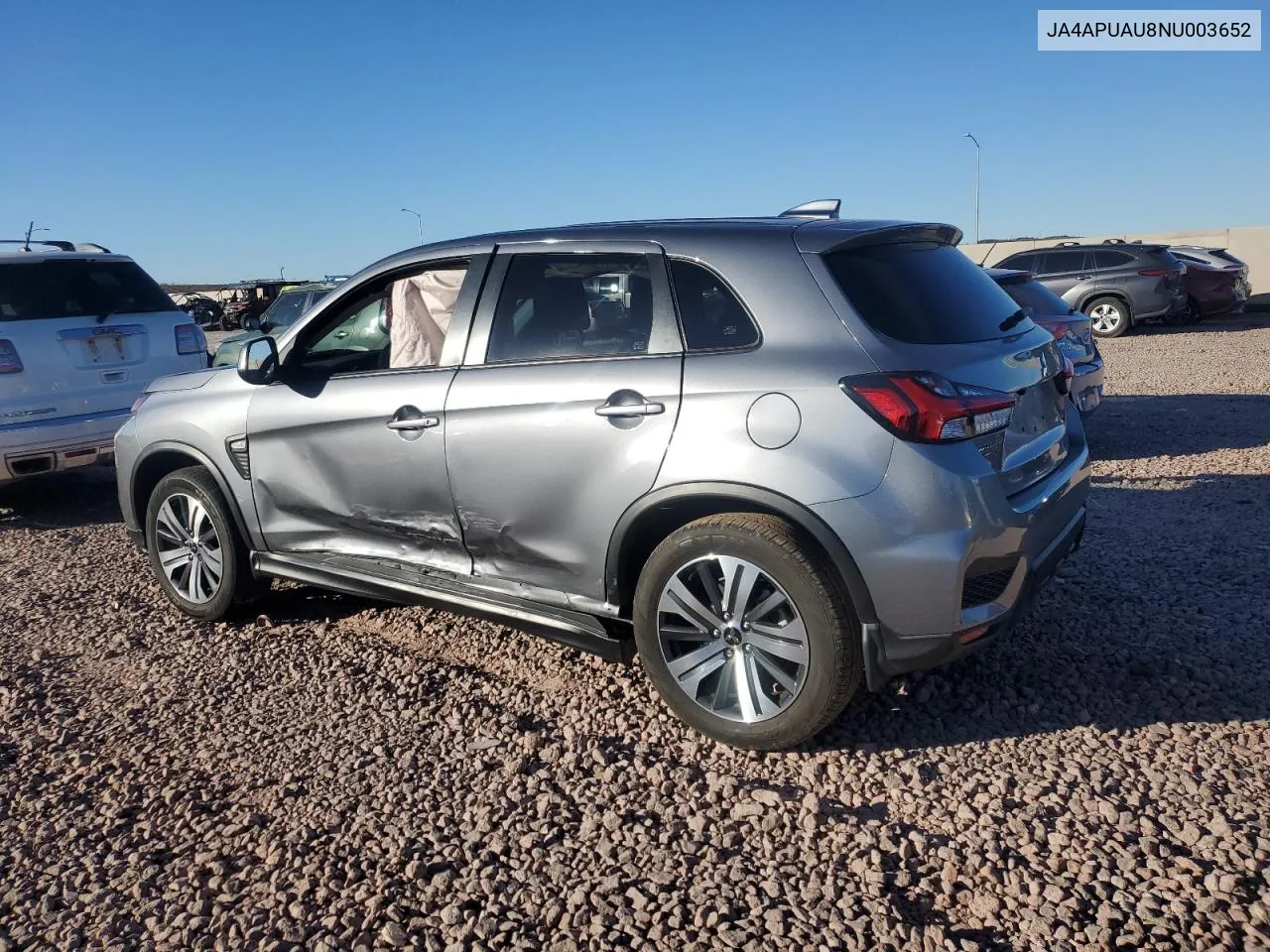 2022 Mitsubishi Outlander Sport Es VIN: JA4APUAU8NU003652 Lot: 79850534