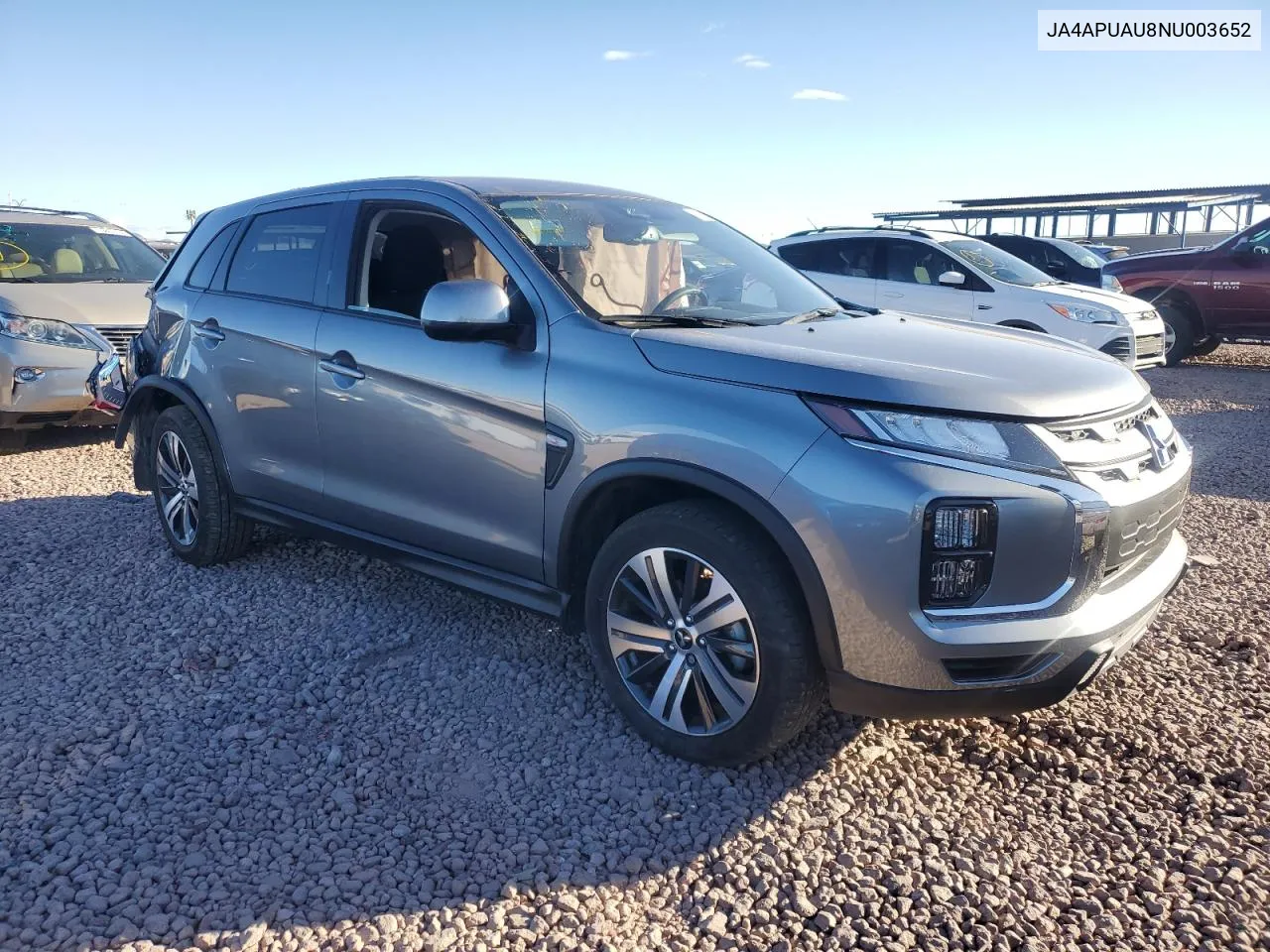 2022 Mitsubishi Outlander Sport Es VIN: JA4APUAU8NU003652 Lot: 79850534