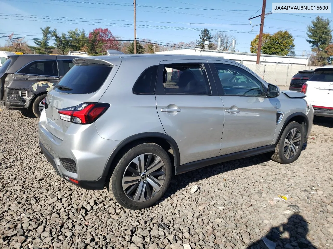 2022 Mitsubishi Outlander Sport Se VIN: JA4APVAU8NU015600 Lot: 81157544