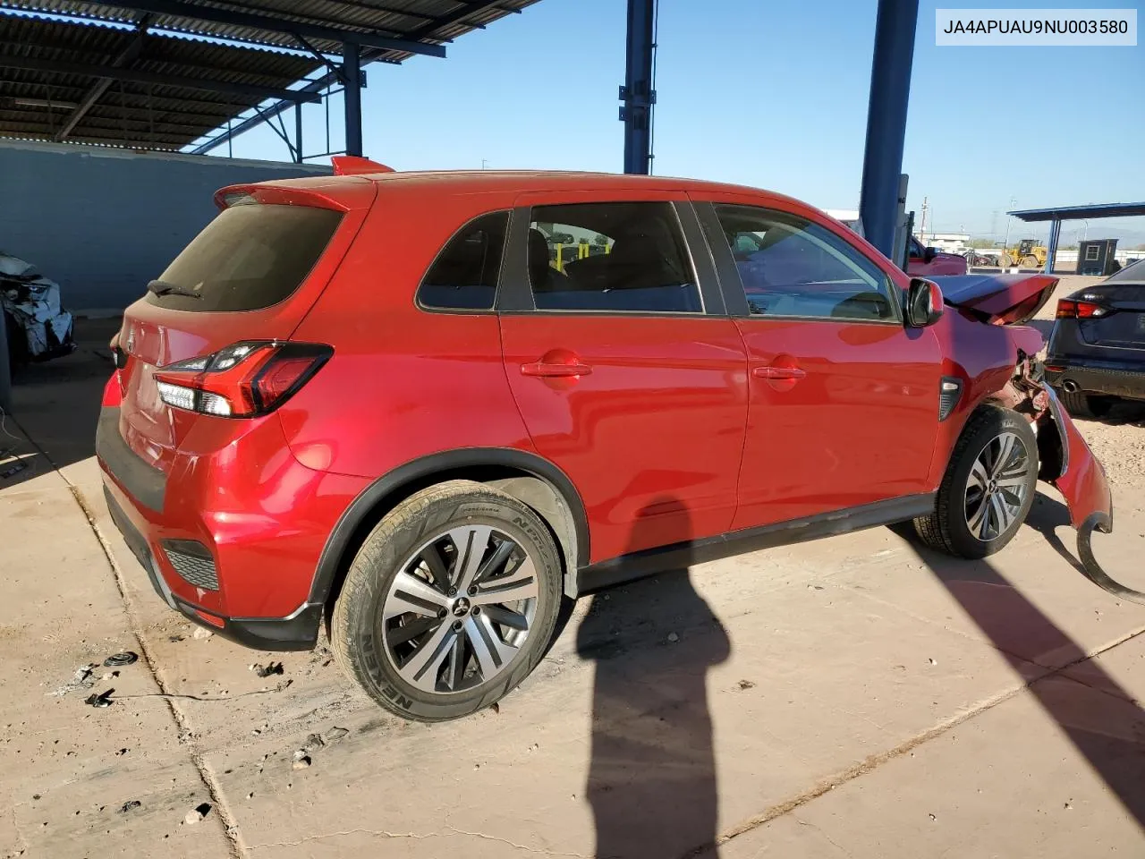 2022 Mitsubishi Outlander Sport Es VIN: JA4APUAU9NU003580 Lot: 81769414