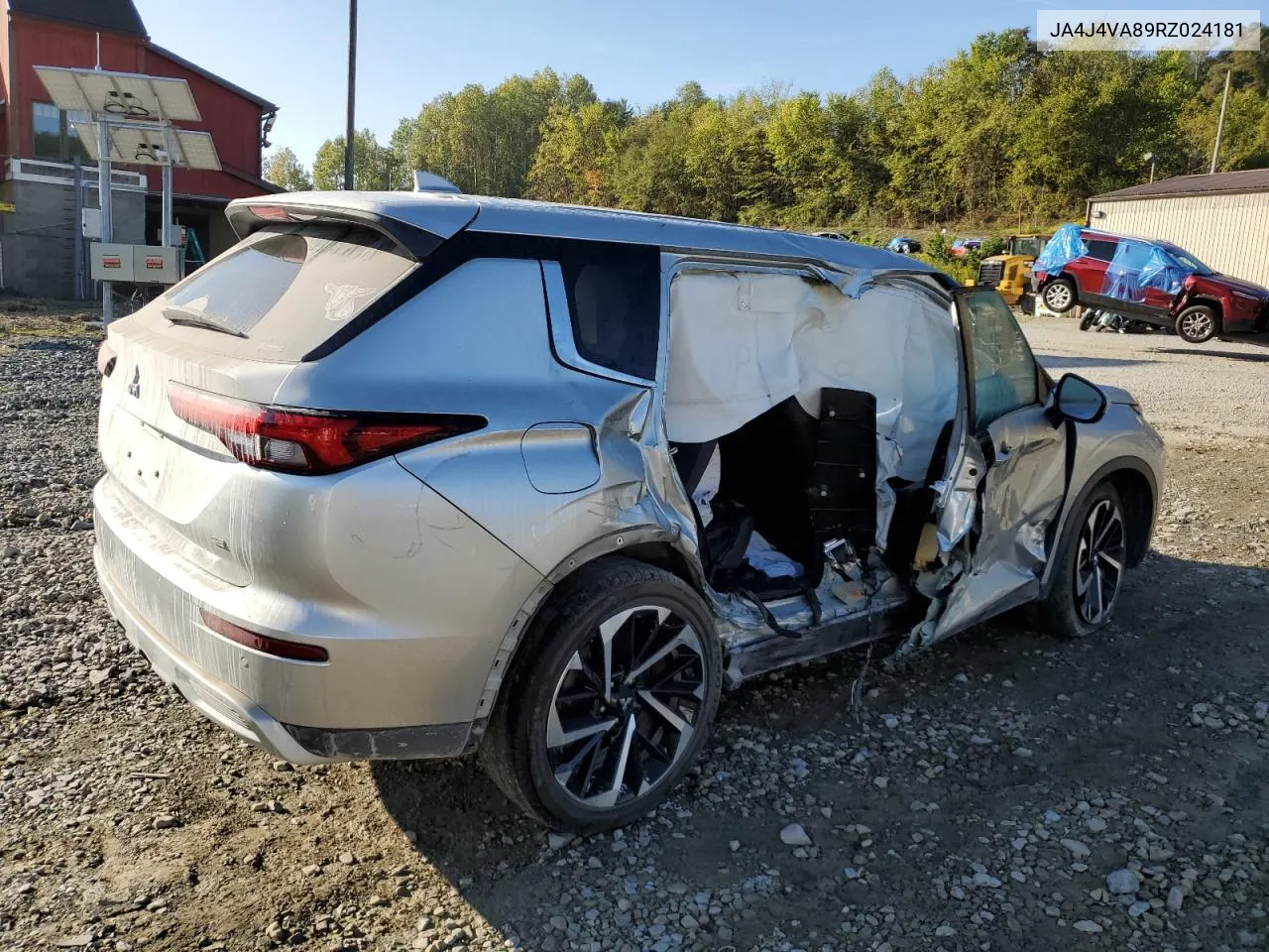 2024 Mitsubishi Outlander Se VIN: JA4J4VA89RZ024181 Lot: 72014744