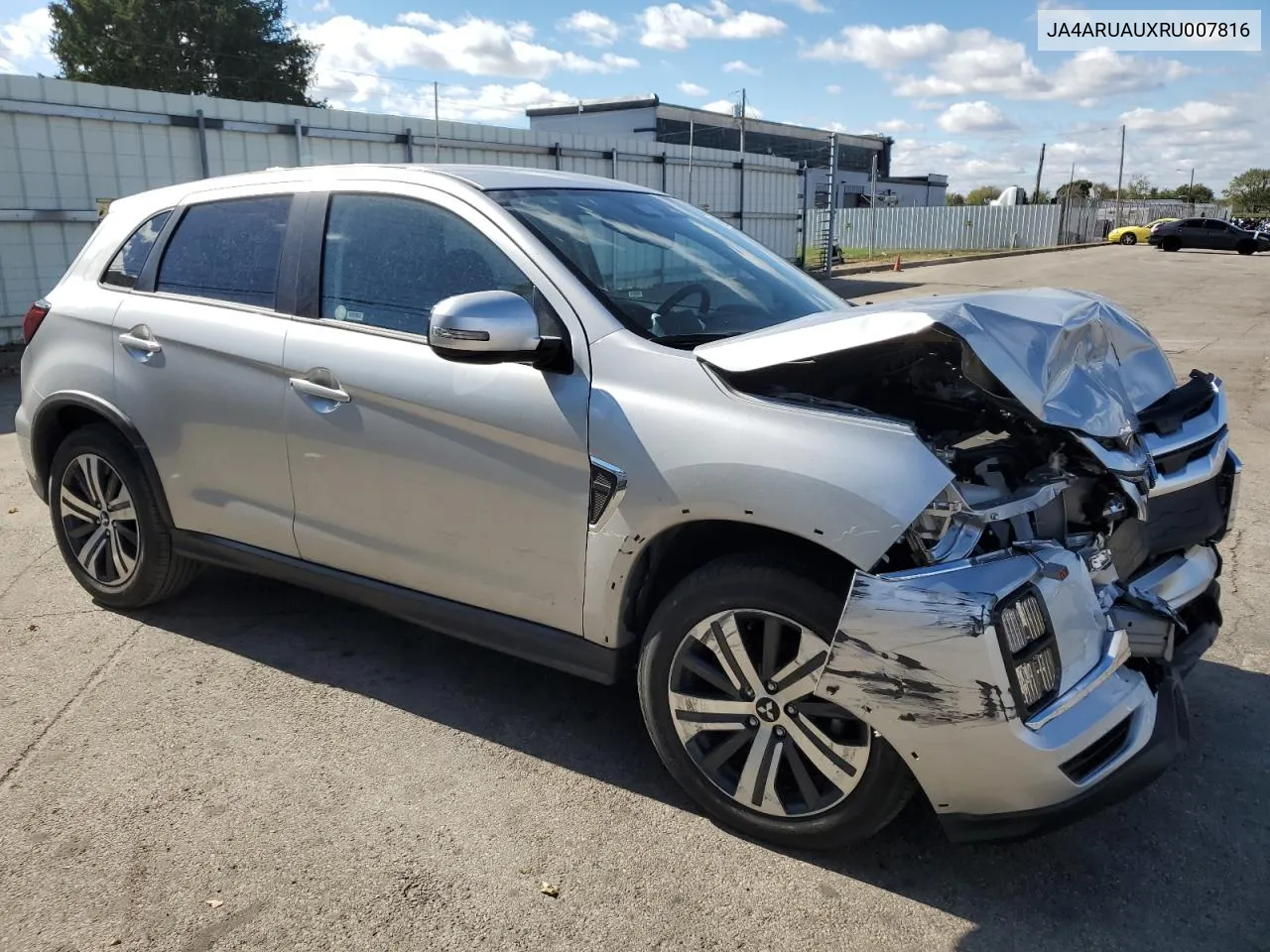 2024 Mitsubishi Outlander Sport S/Se VIN: JA4ARUAUXRU007816 Lot: 75291344