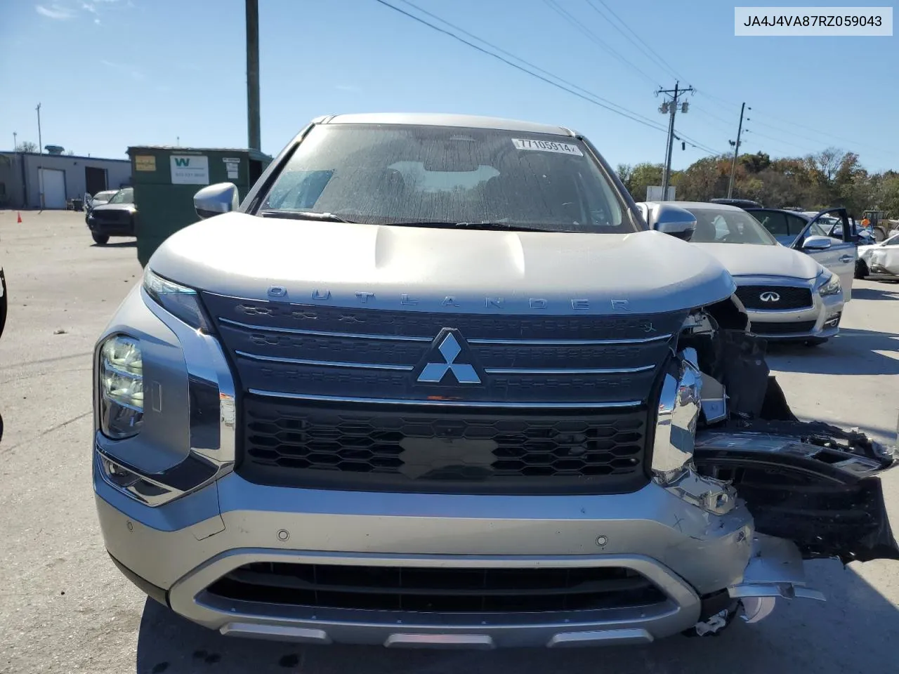 2024 Mitsubishi Outlander Se VIN: JA4J4VA87RZ059043 Lot: 77105914