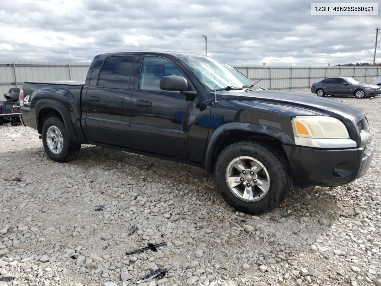 2006 Mitsubishi Raider Xls VIN: 1Z3HT48N26S560591 Lot: 76098104