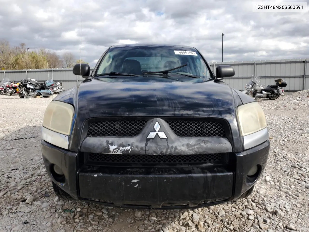 2006 Mitsubishi Raider Xls VIN: 1Z3HT48N26S560591 Lot: 76098104