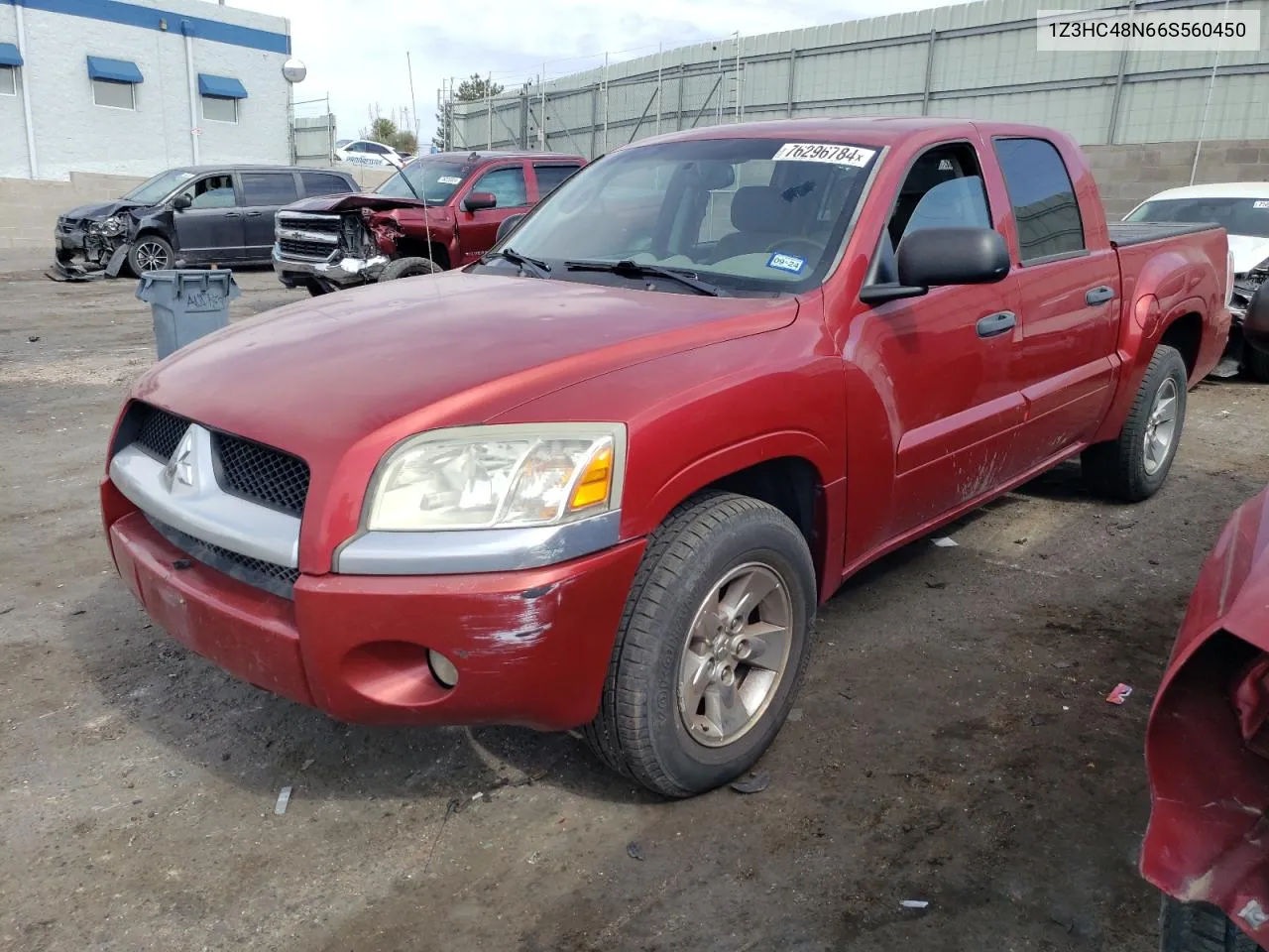 2006 Mitsubishi Raider Xls VIN: 1Z3HC48N66S560450 Lot: 76296784