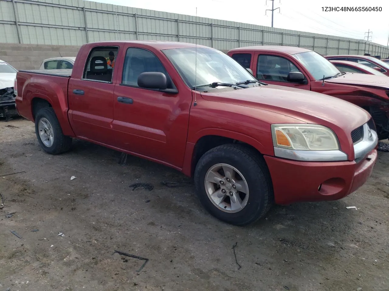 2006 Mitsubishi Raider Xls VIN: 1Z3HC48N66S560450 Lot: 76296784