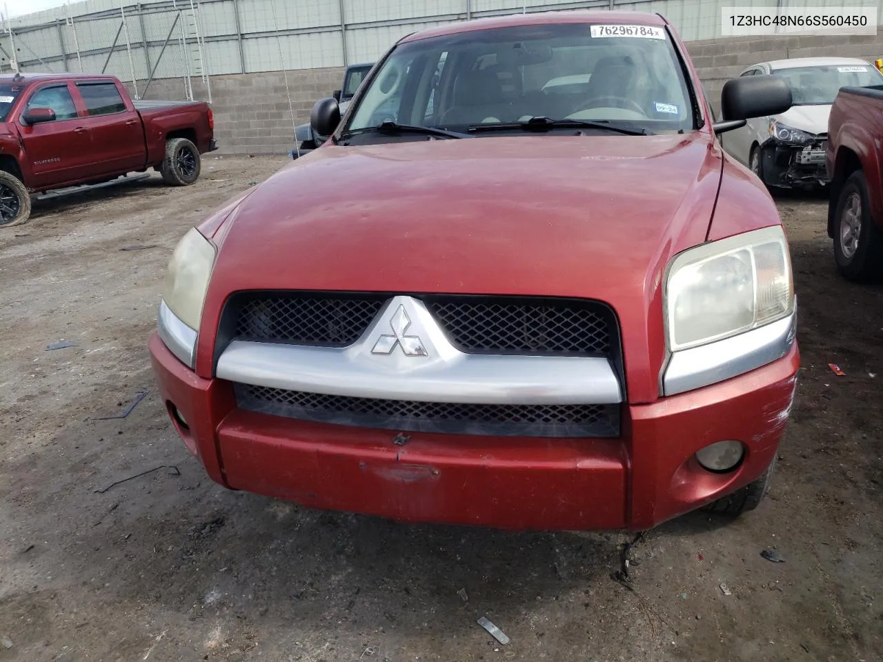 2006 Mitsubishi Raider Xls VIN: 1Z3HC48N66S560450 Lot: 76296784