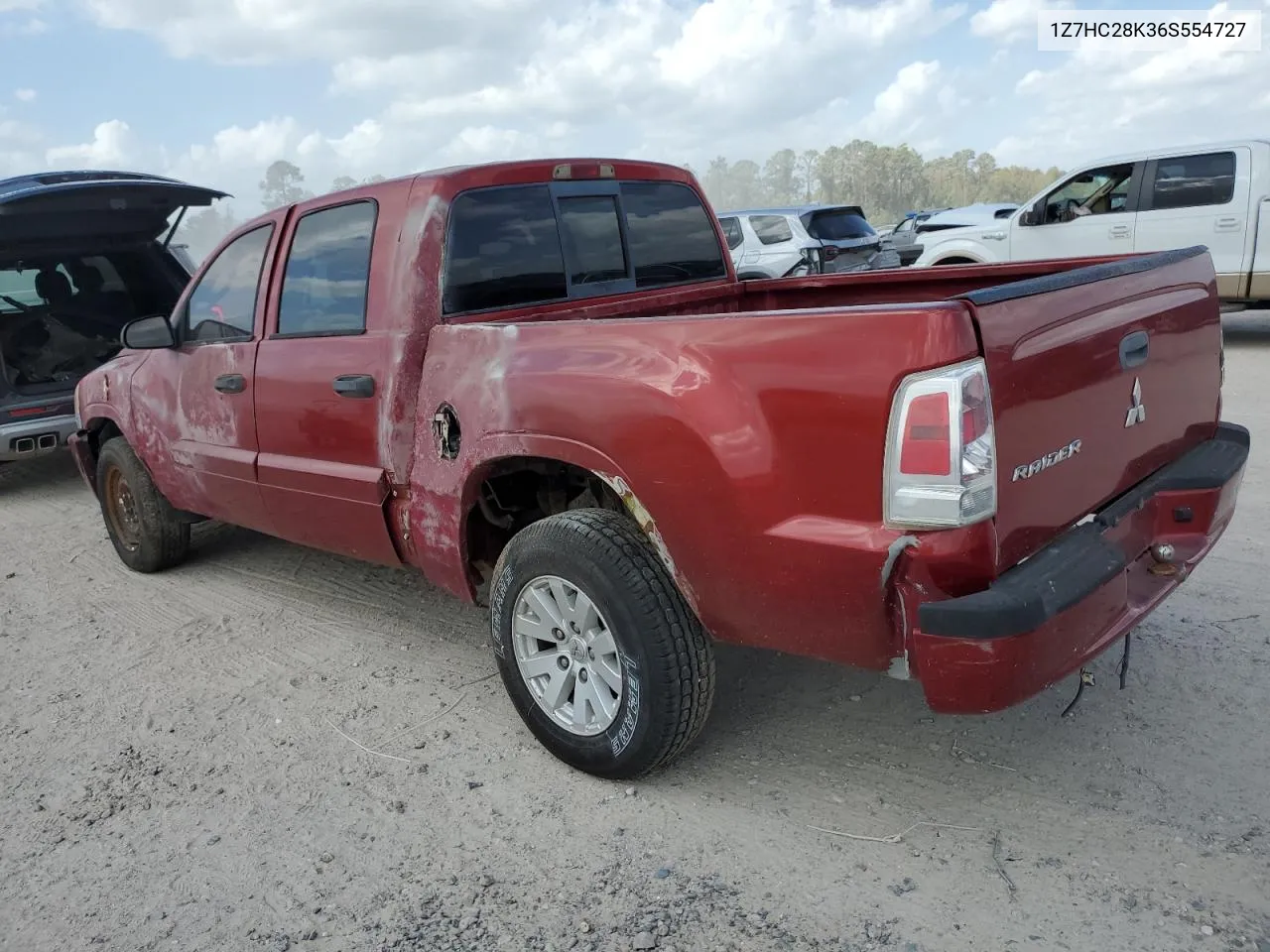 2006 Mitsubishi Raider Ls VIN: 1Z7HC28K36S554727 Lot: 78306874