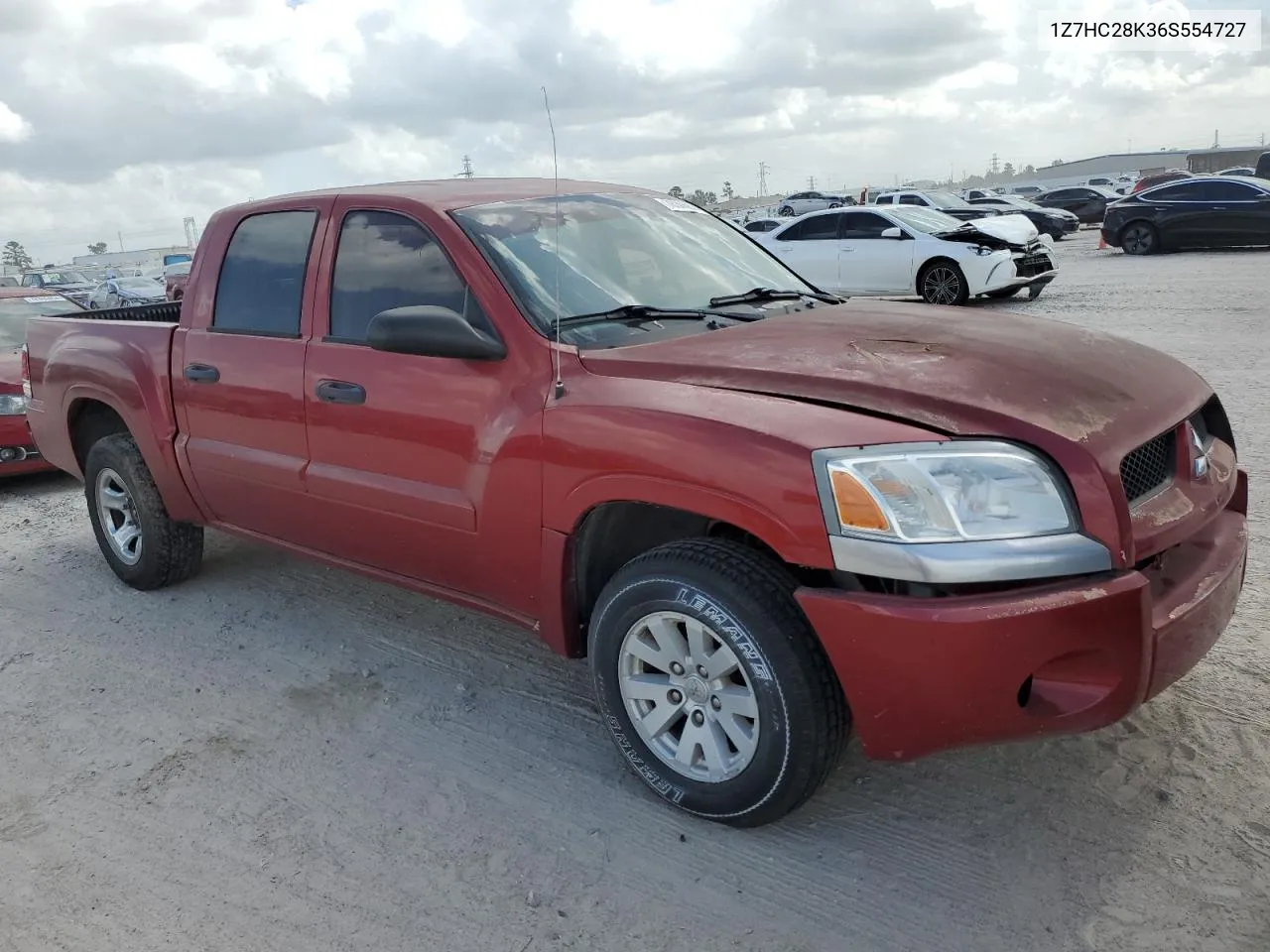 2006 Mitsubishi Raider Ls VIN: 1Z7HC28K36S554727 Lot: 78306874