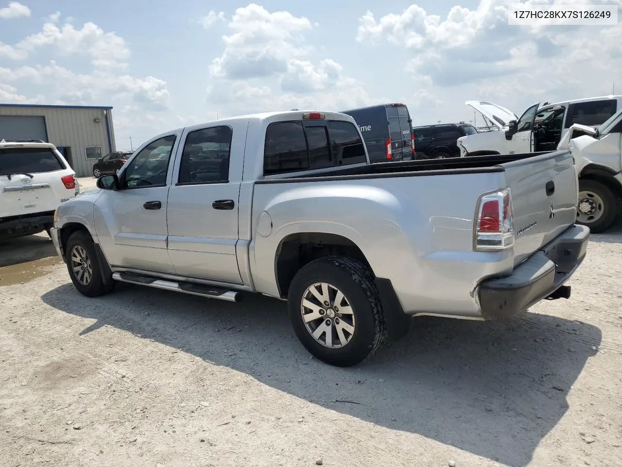 2007 Mitsubishi Raider Ls VIN: 1Z7HC28KX7S126249 Lot: 63955484