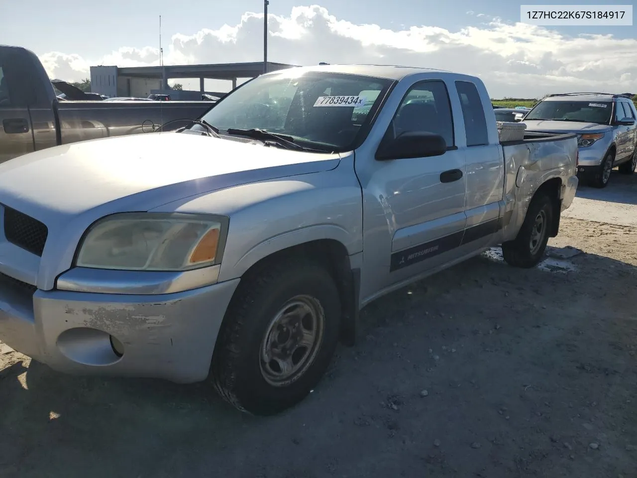 2007 Mitsubishi Raider Ls VIN: 1Z7HC22K67S184917 Lot: 77839434