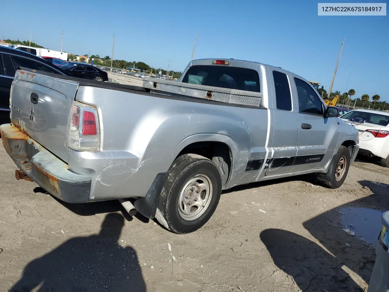 2007 Mitsubishi Raider Ls VIN: 1Z7HC22K67S184917 Lot: 77839434