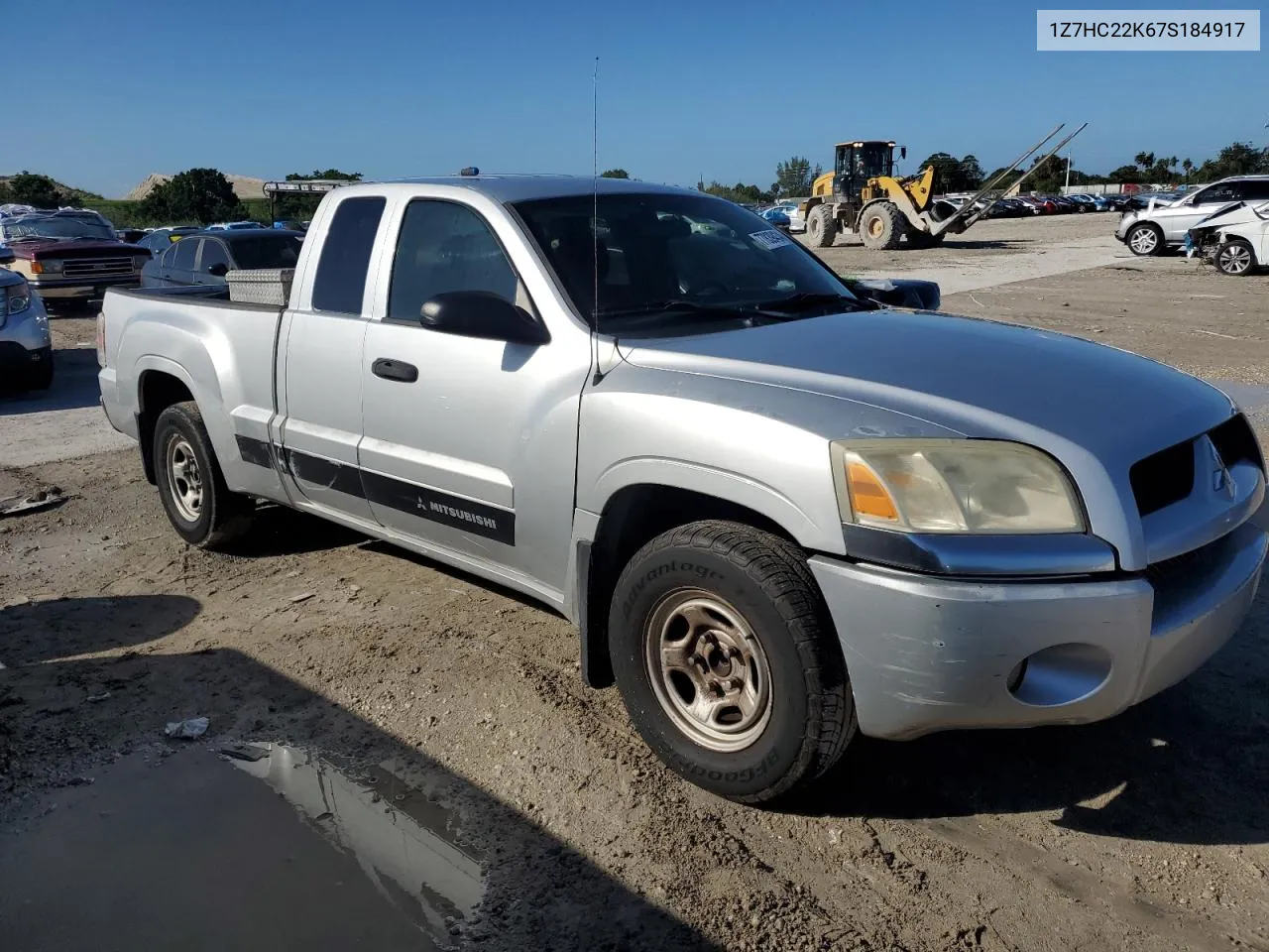 2007 Mitsubishi Raider Ls VIN: 1Z7HC22K67S184917 Lot: 77839434