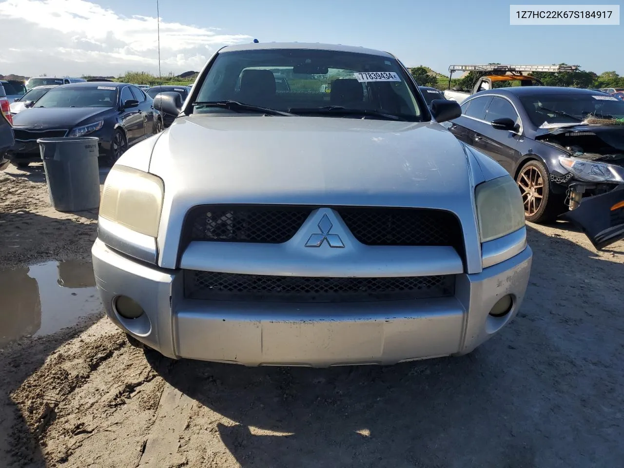 2007 Mitsubishi Raider Ls VIN: 1Z7HC22K67S184917 Lot: 77839434