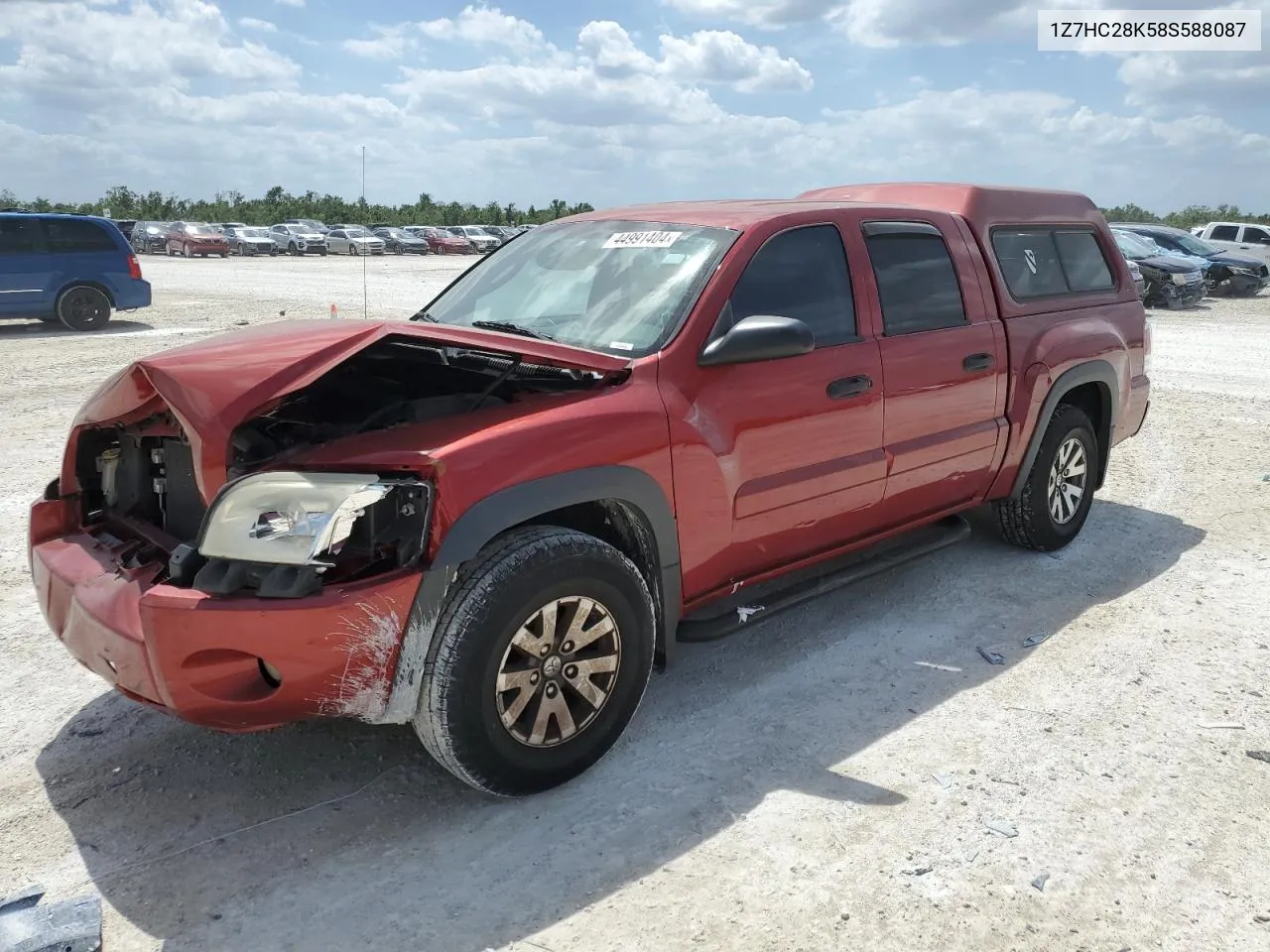 2008 Mitsubishi Raider Ls VIN: 1Z7HC28K58S588087 Lot: 72013544