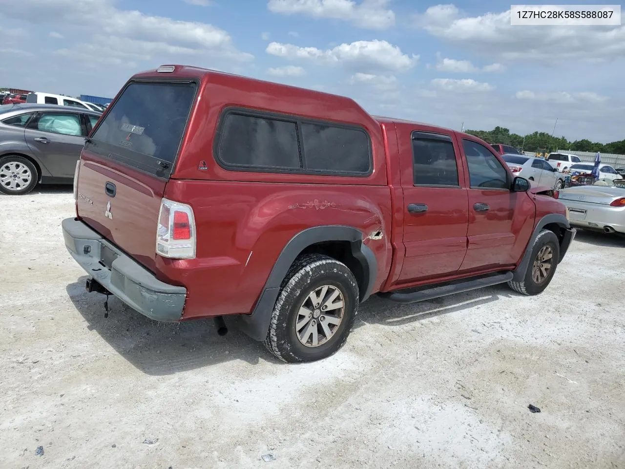 2008 Mitsubishi Raider Ls VIN: 1Z7HC28K58S588087 Lot: 72013544