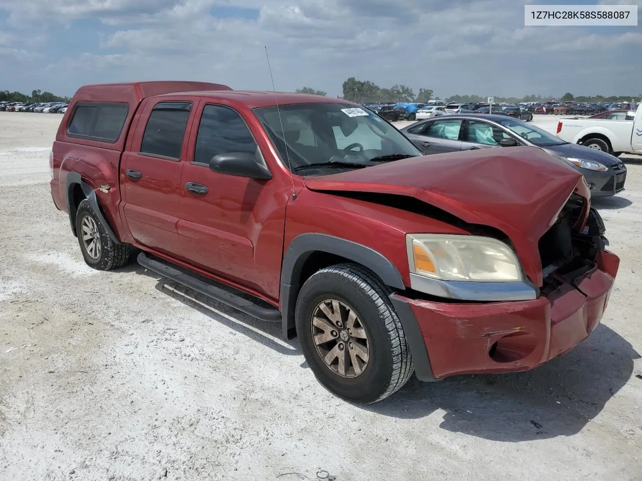 2008 Mitsubishi Raider Ls VIN: 1Z7HC28K58S588087 Lot: 72013544