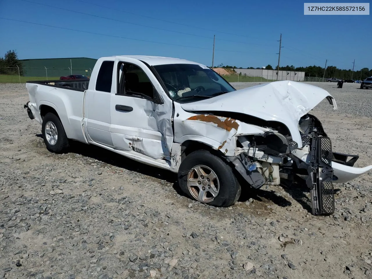 2008 Mitsubishi Raider Ls VIN: 1Z7HC22K58S572156 Lot: 72398984