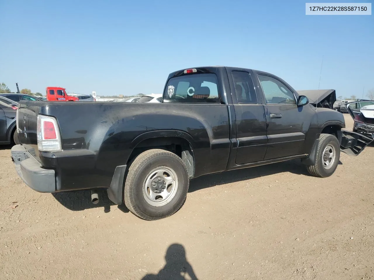 2008 Mitsubishi Raider Ls VIN: 1Z7HC22K28S587150 Lot: 75432264