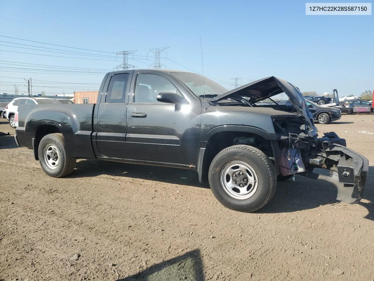 2008 Mitsubishi Raider Ls VIN: 1Z7HC22K28S587150 Lot: 75432264