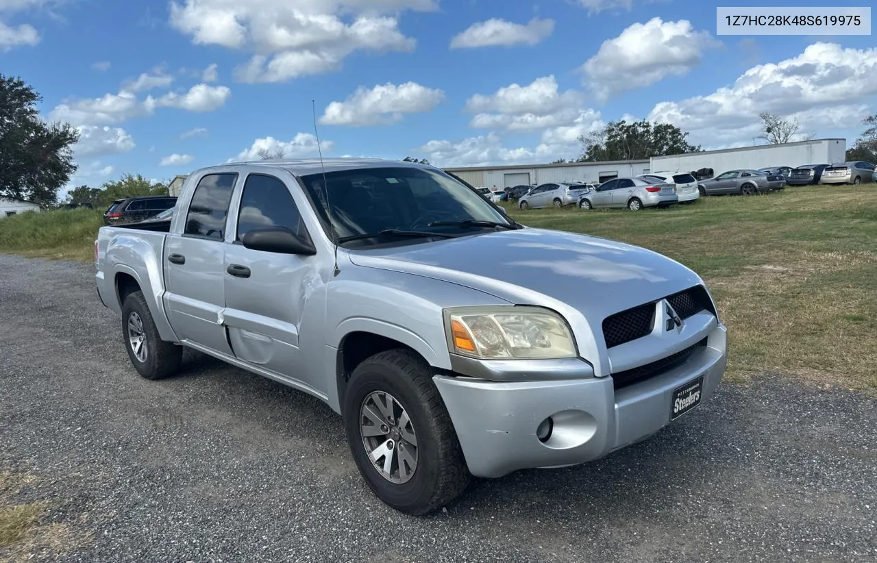 2008 Mitsubishi Raider Ls VIN: 1Z7HC28K48S619975 Lot: 78905984