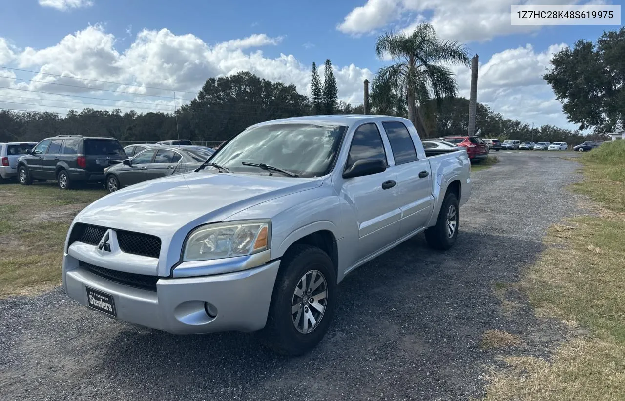 2008 Mitsubishi Raider Ls VIN: 1Z7HC28K48S619975 Lot: 78905984