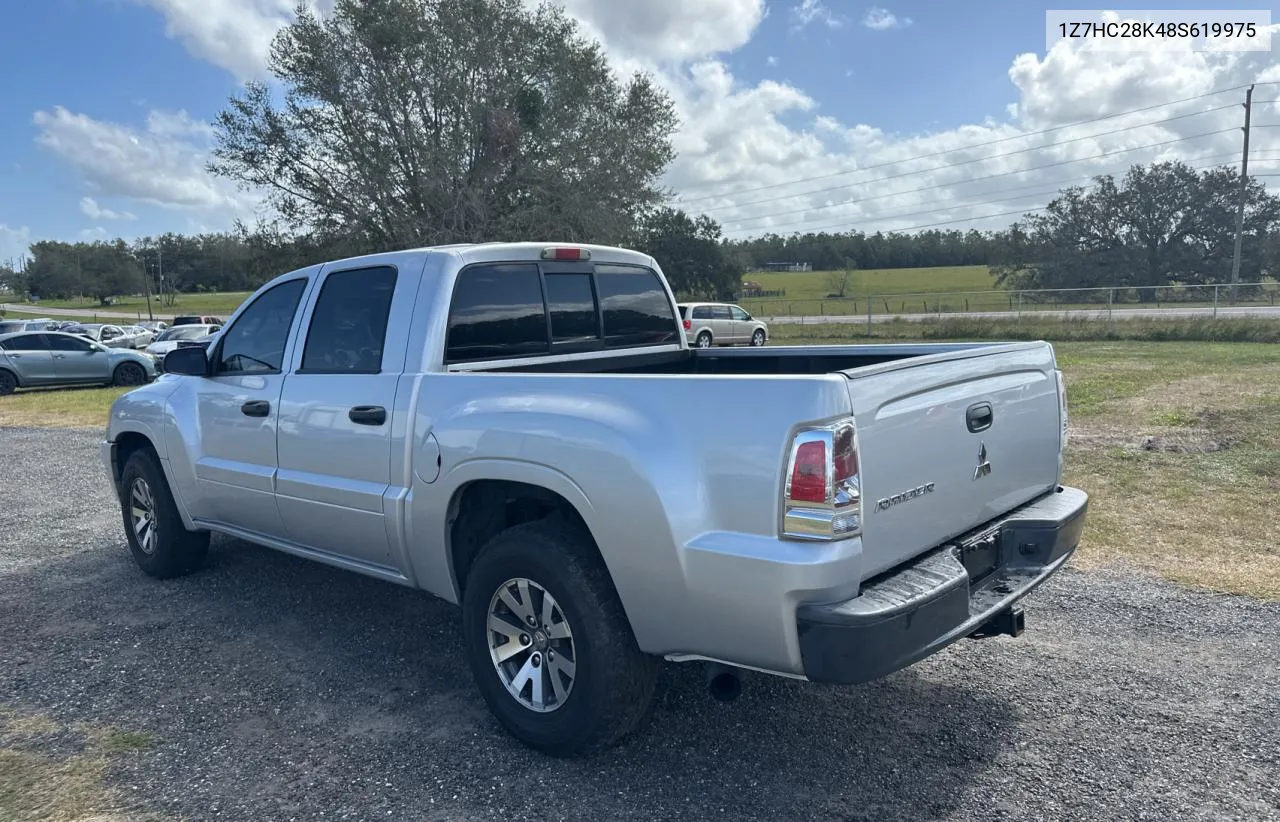 2008 Mitsubishi Raider Ls VIN: 1Z7HC28K48S619975 Lot: 78905984